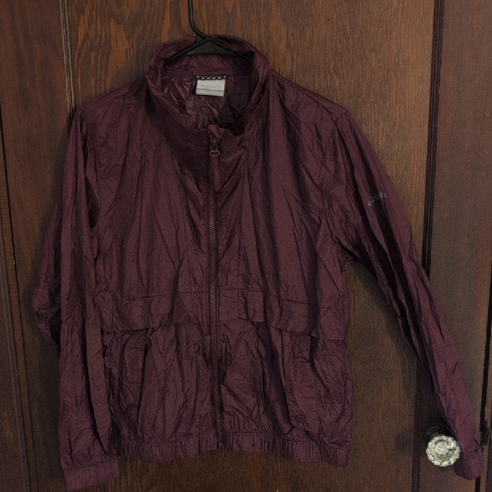 Columbia Lightweight Windbreaker Zip Coat Size Small